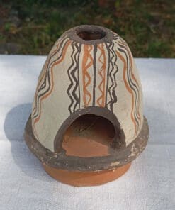 Support à bougies dans un four miniature